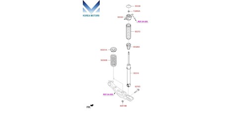 MOBIS REAR SHOCK ABSORBER FOR HYUNDAI TUCSON TL 2015-18